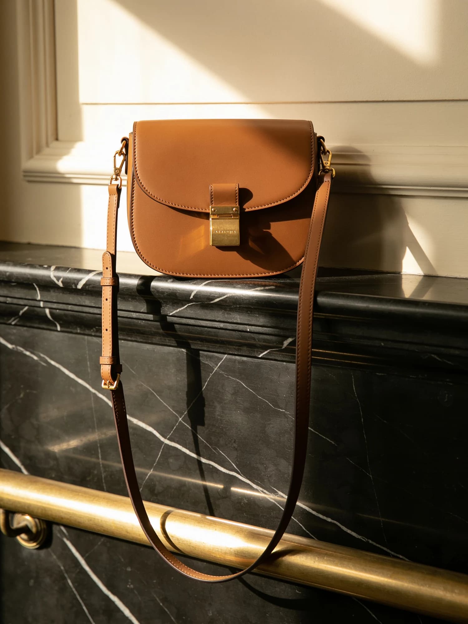 Leather crossbody